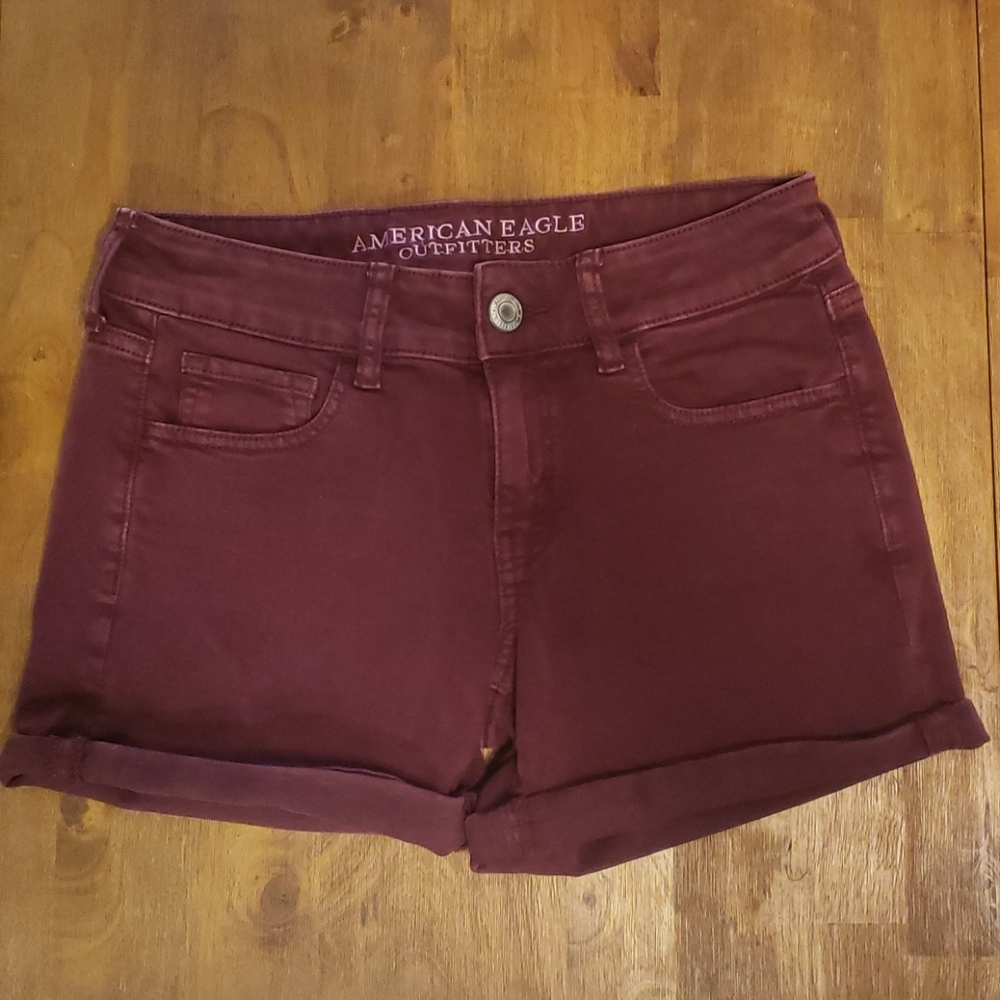 American Eagle Maroon Shorts